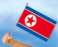 Bild der Flagge "Stockflaggen Nordkorea (45 x 30 cm)"