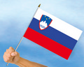Stockflaggen Slowenien
 (45 x 30 cm) kaufen bestellen Shop