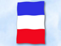 Flagge Frankreich
 im Hochformat (Glanzpolyester) kaufen bestellen Shop