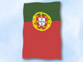 Bild der Flagge "Flagge Portugal im Hochformat (Glanzpolyester)"