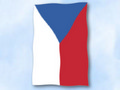 Flagge Tschechische Republik
 im Hochformat (Glanzpolyester) kaufen bestellen Shop