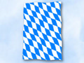 Flagge Bayern Raute
 im Hochformat (Glanzpolyester) kaufen bestellen Shop
