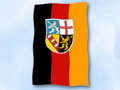 Flagge Saarland im Hochformat (Glanzpolyester) kaufen