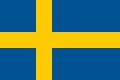 Bild der Flagge "Flagge Schweden im Querformat (Glanzpolyester)"