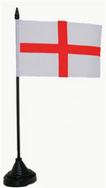 Bild der Flagge "Tisch-Flagge England 15x10cm mit Kunststoffständer"
