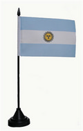 Bild der Flagge "Tisch-Flagge Argentinien 15x10cm mit Kunststoffständer"