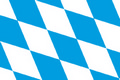 Flagge Bayern Raute
 im Querformat (Glanzpolyester) kaufen bestellen Shop