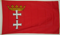 Bild der Flagge "Flagge der Freistadt Danzig (1920-1939) (90 x 60 cm) Premium"