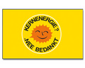 Bild der Flagge "Flagge KERNENERGIE? NEE BEDANKT (niederländisch) (150 x 90 cm)"