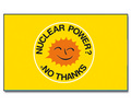 Flagge NUCLEAR POWER? NO THANKS (englisch)
 (150 x 90 cm) kaufen bestellen Shop