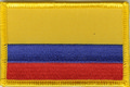 Aufnäher Flagge Kolumbien
 (8,5 x 5,5 cm) kaufen bestellen Shop