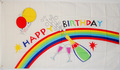 Bild der Flagge "Stockflaggen Happy Birthday (45 x 30 cm)"