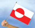 Bild der Flagge "Stockflaggen Grönland (45 x 30 cm)"