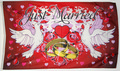 Flagge Just Married - Motiv 2
 (150 x 90 cm) kaufen bestellen Shop