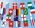 Bild der Flagge "Flaggenkette International 9m"