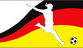 Flagge Frauenfußball (150 x 90 cm) kaufen
