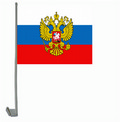 Bild der Flagge "Autoflaggen Russland mit Adler - 2 Stück"