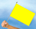 Stockflaggen Gelb
 (40 x 30 cm) kaufen bestellen Shop