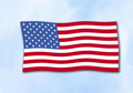 Bild der Flagge "Flagge USA im Querformat (Glanzpolyester)"