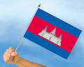 Stockflaggen Kambodscha
 (45 x 30 cm) kaufen bestellen Shop