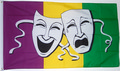 Bild der Flagge "Flagge Comedy and Tragedy (150 x 90 cm)"