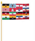 Stockflagge Deutsche Bundesländer (45 x 30 cm) kaufen bestellen Shop
