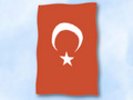 Flagge Türkei
 im Hochformat (Glanzpolyester) kaufen bestellen Shop
