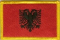 Bild der Flagge "Aufnäher Flagge Albanien (8,5 x 5,5 cm)"