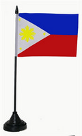 Tisch-Flagge Philippinen 15x10cm mit Kunststoffständer kaufen