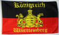 Flagge Königreich Württemberg"Furchtlos und Treu." mit Schriftzug(150 x 90 cm) kaufen