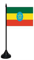 Tisch-Flagge Äthiopien 15x10cm
 mit Kunststoffständer kaufen bestellen Shop