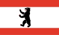 Flagge Berlin
 im Querformat (Glanzpolyester) kaufen bestellen Shop