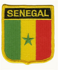Aufnäher Flagge Senegal in Wappenform (6,2 x 7,3 cm) kaufen