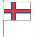 Bild der Flagge "Stockflaggen Färöer Inseln (45 x 30 cm)"