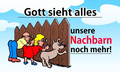 Flagge Nachbarn (schlechte)
 (150 x 90 cm) kaufen bestellen Shop