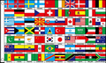 Flagge mit 70 Nationen (150 x 90 cm) kaufen