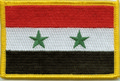Bild der Flagge "Aufnäher Flagge Syrien (1980-2024) (8,5 x 5,5 cm)"