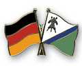 Bild der Flagge "Freundschafts-Pin Deutschland - Lesotho (1987-2006)"