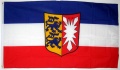 Bild der Flagge "Landesfahne Schleswig-Holstein (150 x 90 cm) in der Qualität Sturmflagge"