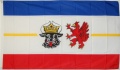 Bild der Flagge "Landesfahne Mecklenburg-Vorpommern (150 x 90 cm) in der Qualität Sturmflagge"