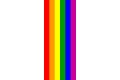 Regenbogenfahne (LGBTQ Pride) im Hochformat (Glanzpolyester) kaufen