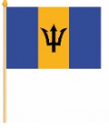 Stockflaggen Barbados
 (45 x 30 cm) kaufen bestellen Shop