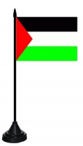 Bild der Flagge "Tisch-Flagge Palästina 15x10cm mit Kunststoffständer"