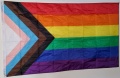 Regenbogen Progress Pride-Flagge (LGBTQI Pride) (150 x 90 cm) kaufen