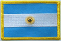 Bild der Flagge "Aufnäher Flagge Argentinien (8,5 x 5,5 cm)"