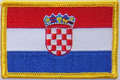 Aufnher Flagge Kroatien
 (8,5 x 5,5 cm) kaufen bestellen Shop