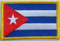 Aufnäher Flagge Kuba
 (8,5 x 5,5 cm) kaufen bestellen Shop