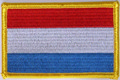Aufnäher Flagge Luxemburg
 (8,5 x 5,5 cm) kaufen bestellen Shop