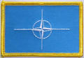 Aufnäher Flagge NATO
 (8,5 x 5,5 cm) kaufen bestellen Shop