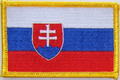 Aufnäher Flagge Slowakei
 (8,5 x 5,5 cm) kaufen bestellen Shop